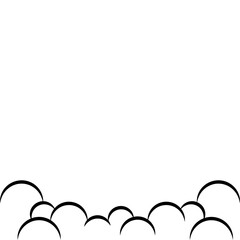 Fototapeta premium Comic Cloud Footer