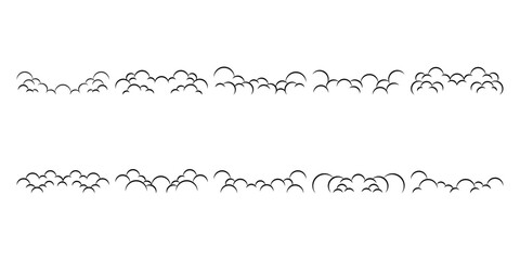 Fototapeta premium Comic Cloud Footer