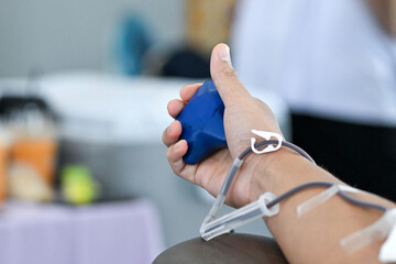 Donating blood is a simple act that can save up to  lives