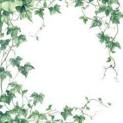 Fresh ivy vines elegantly frame this space, creating calming effect