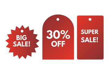 Sales tag, big sale, 30% off, super sale, tags, labels, stikers, sale sticker, discount, 