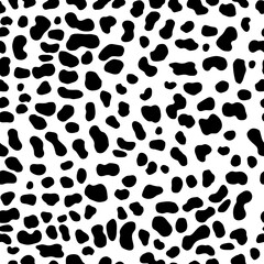 Black Leopard skin print pattern animal seamless for home decorate and more.	