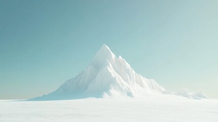 Pastel winter landscape
