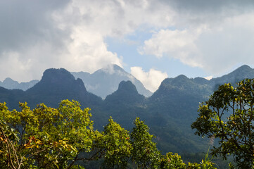 The mountain view of Doi Luang Chiang Dao that is a national park in Chiang Mai Province, Thialand.