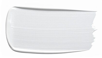 White Paint Texture Stroke A Smooth Creamy Swatch for Design Projects
