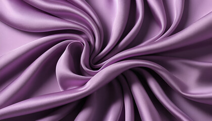 Obraz premium Luxurious, flowing, mauve-purple satin fabric