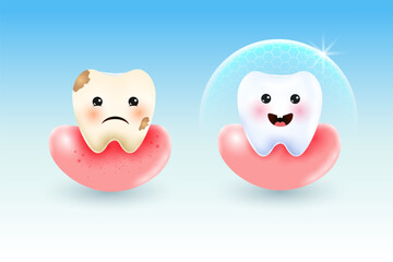 Obraz premium happy strong healthy teeth showing dental and oral hygine. Teeth Whitening Healthcare and Medical Concept