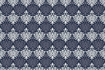 Seamless patterns textured handmade. Ethnic bohemian, Ikat style design motifs, Geometric pattern, silk damask seamless . Vector illustration.