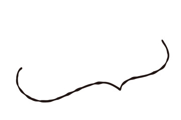 手描きのシンプルなゆるい白黒の吹き出し