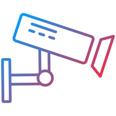 Cctv line icon style