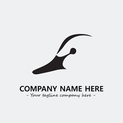 Swan Silhouette Logo Company Design Illustration Vector Graphic Image
