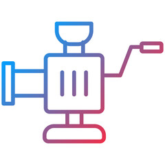 Meat Grinder line icon style
