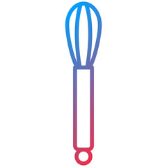 Whisk line icon style