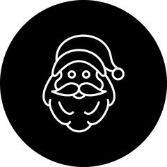 Fototapeta premium Santa claus Icon