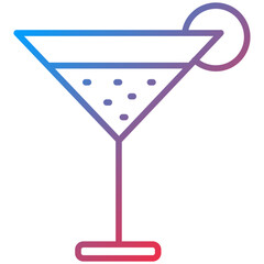 Cocktail Line Icon Style