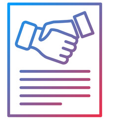 Agreement Line Icon Style