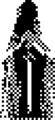 Obraz premium Dark Aesthetic Dithering Element