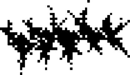 Dark Aesthetic Dithering Element