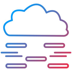 Mist Line Icon Style