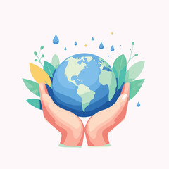 hands holding earth