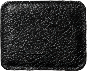 Textured black leather surface