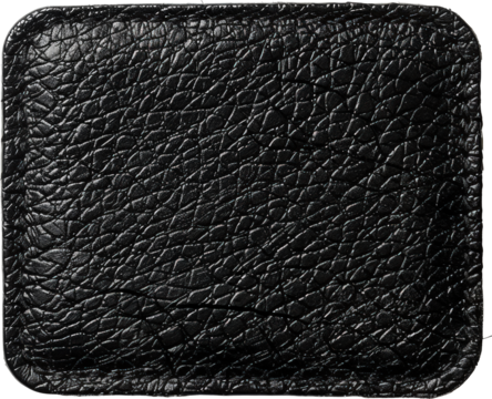 Textured black leather surface