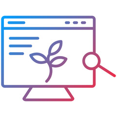 Organic Reach Line Icon Style