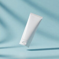 tube of toothpaste on a blue background