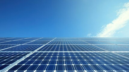 Solar panels absorbing sunlight for energy.