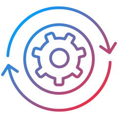 Optimization Line Icon Style