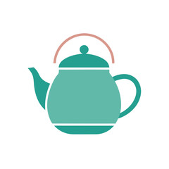 Teapot vector tea time design