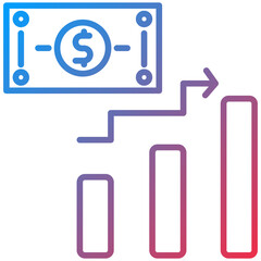 Growth Line Icon Style