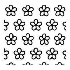 Vector illustrations seamless pattern.  Geometric natural wallpaper print, spring season nature backdrop texture with flowers.