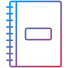 Notebook Line Icon Style