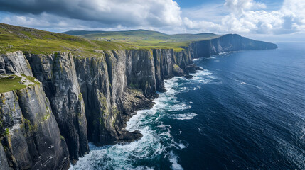 Majestic Coastal Cliffs and Ocean: A Breathtaking Landscape