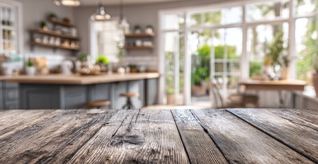 Rustic kitchen countertop (2)