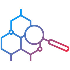 Research Line Icon Style