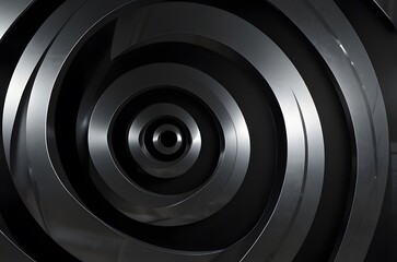 Obraz premium Close-Up of a Modern Black Speaker Grill with Circular Patterns