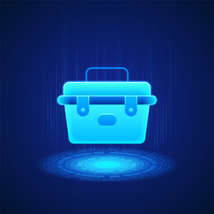 Versatile Toolbox Icon symbolizing tools, resources, and solutions for various tasks and projects. Essential for content related to industry professionals, repair, and maintenance