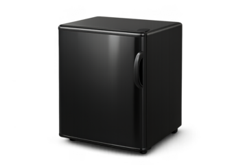 Compact Black Mini Fridge Ideal for Small Spaces and Offices