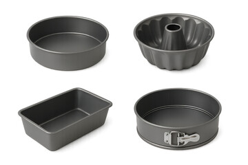 Assorted Baking Pans for Cakes and Desserts in Different Shapes