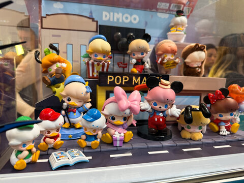Tokyo, Japan - April 26, 2025: Pop mart store in Harajuku. Pop Mart is a Chinese toy company known for selling collectable designer toys in blind box. 