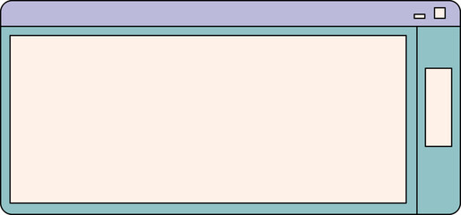Retro UI Window Vector