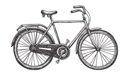 Classic bicycle with intricate details and design.
