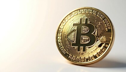 Close-up of a spinning coin isolated against a white background , shiny, single