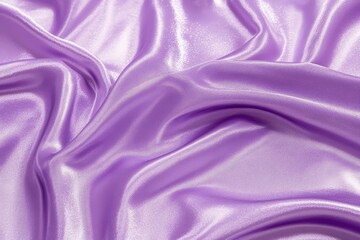 Obraz premium Close-up view of a smooth, lavender silk fabric.