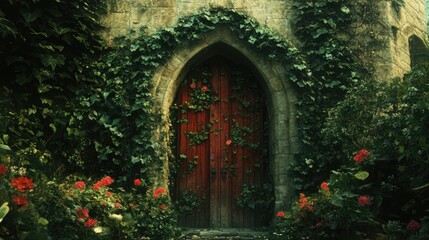 Enchanted Garden Gate: A Secret Path Beckons