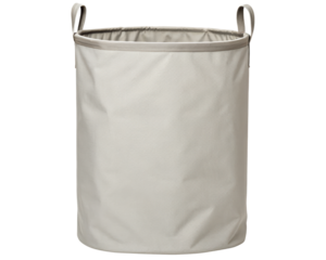 A versatile fabric storage basket for organizing items on a transparent background