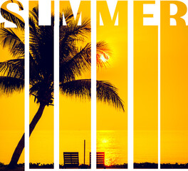 Summer typography 