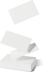 free gravity business cards mockup